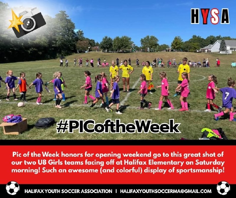 Week 1 Photo of the Week — both Halifax U8 Girls teams, September 12, 2026.